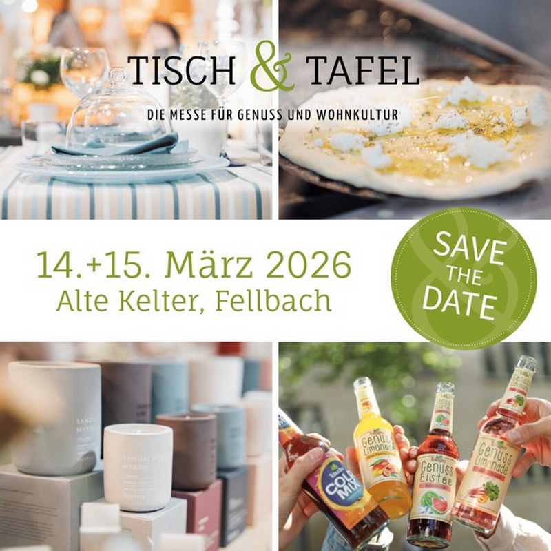 Tisch & Tafel Messe 14. & 15. März 2026